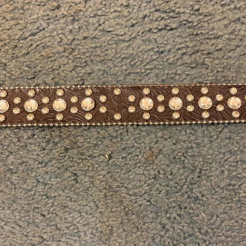 Brown Rhinestone Belt - Picture 3 of 4
